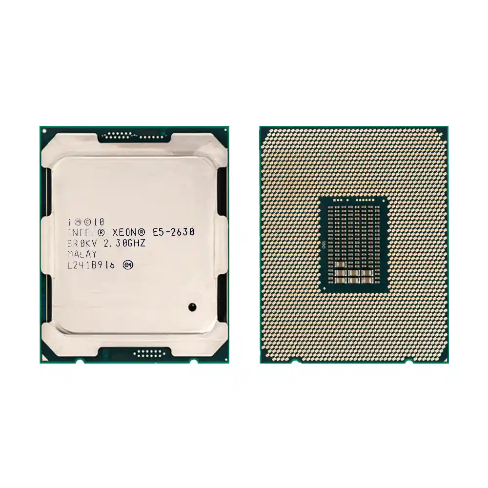 Процессор Intel Xeon E5-2630, вид сверху и снизу