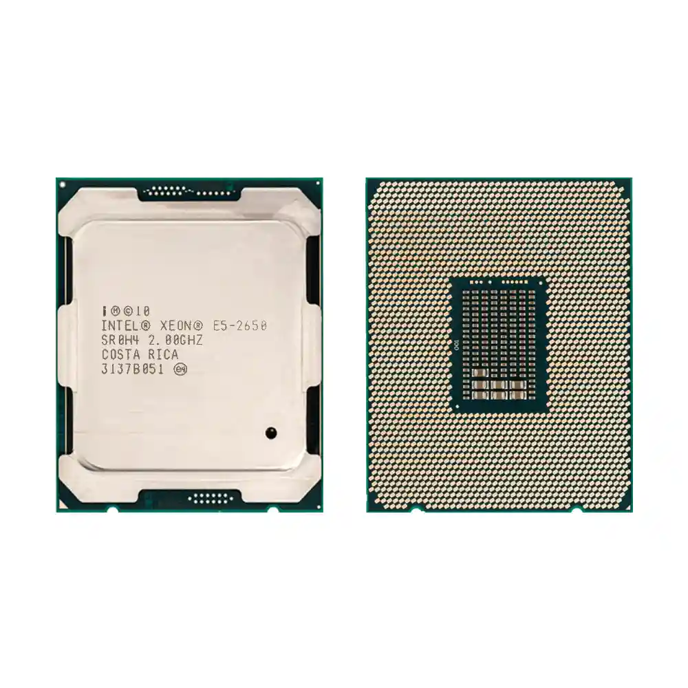 Процессор Intel Xeon E5-2650, вид сверху и снизу