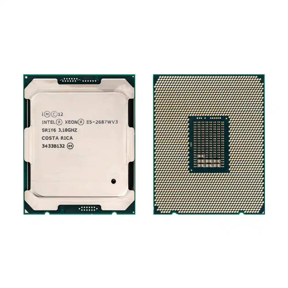 Процессор Intel Xeon E5-2687W v3, вид сверху и снизу