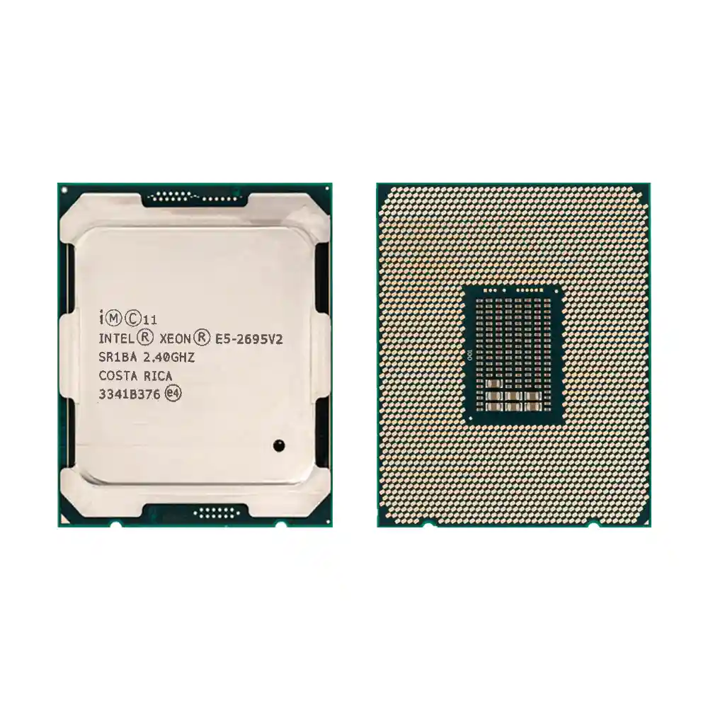 Процессор Intel Xeon E5-2695 v2, вид сверху и снизу