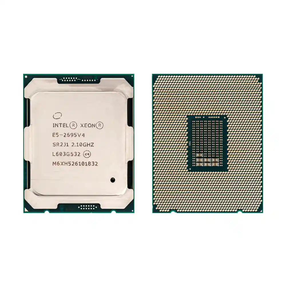 Процессор Intel Xeon E5-2695 v4, вид сверху и снизу