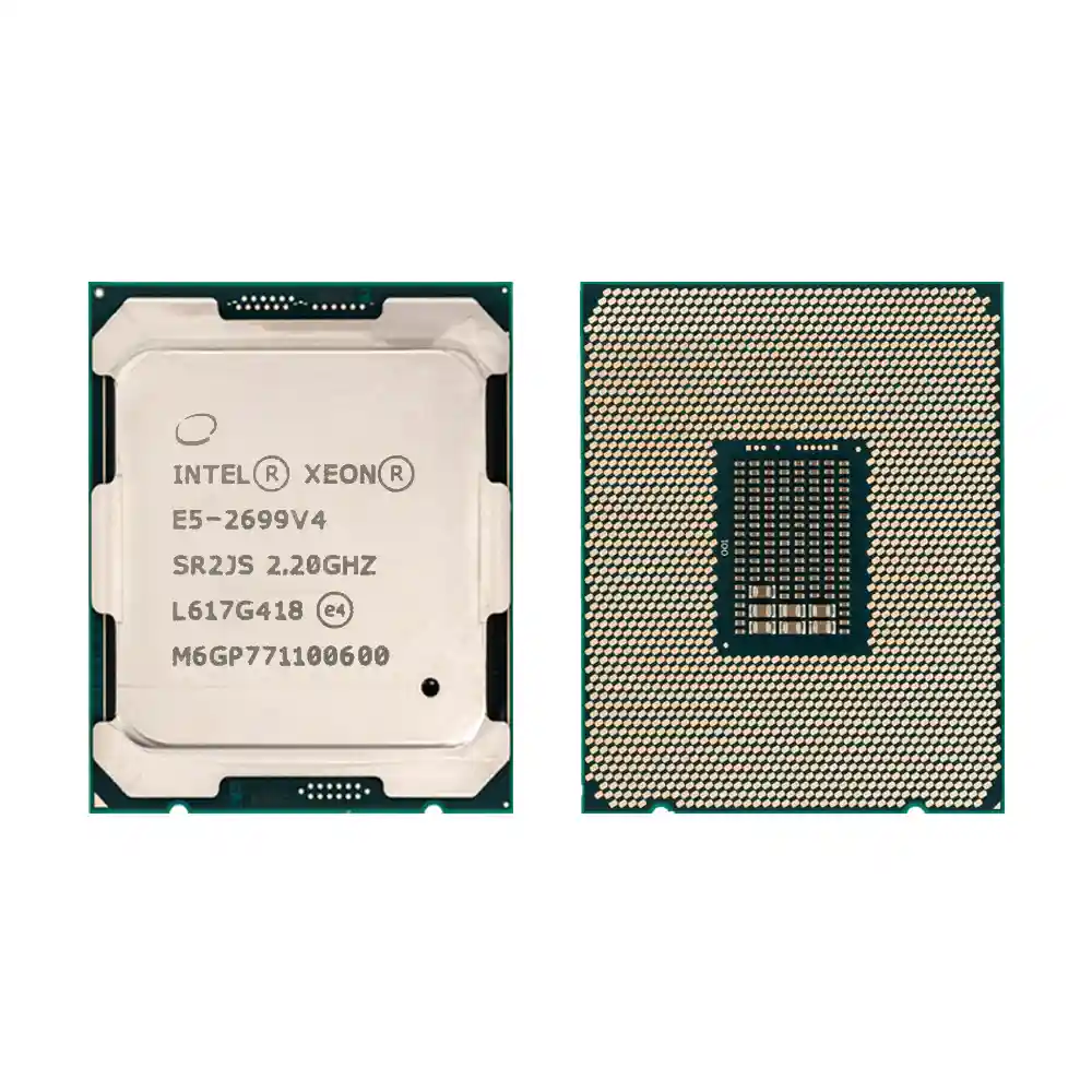 Процессор Intel Xeon E5-2699 v4, вид сверху и снизу