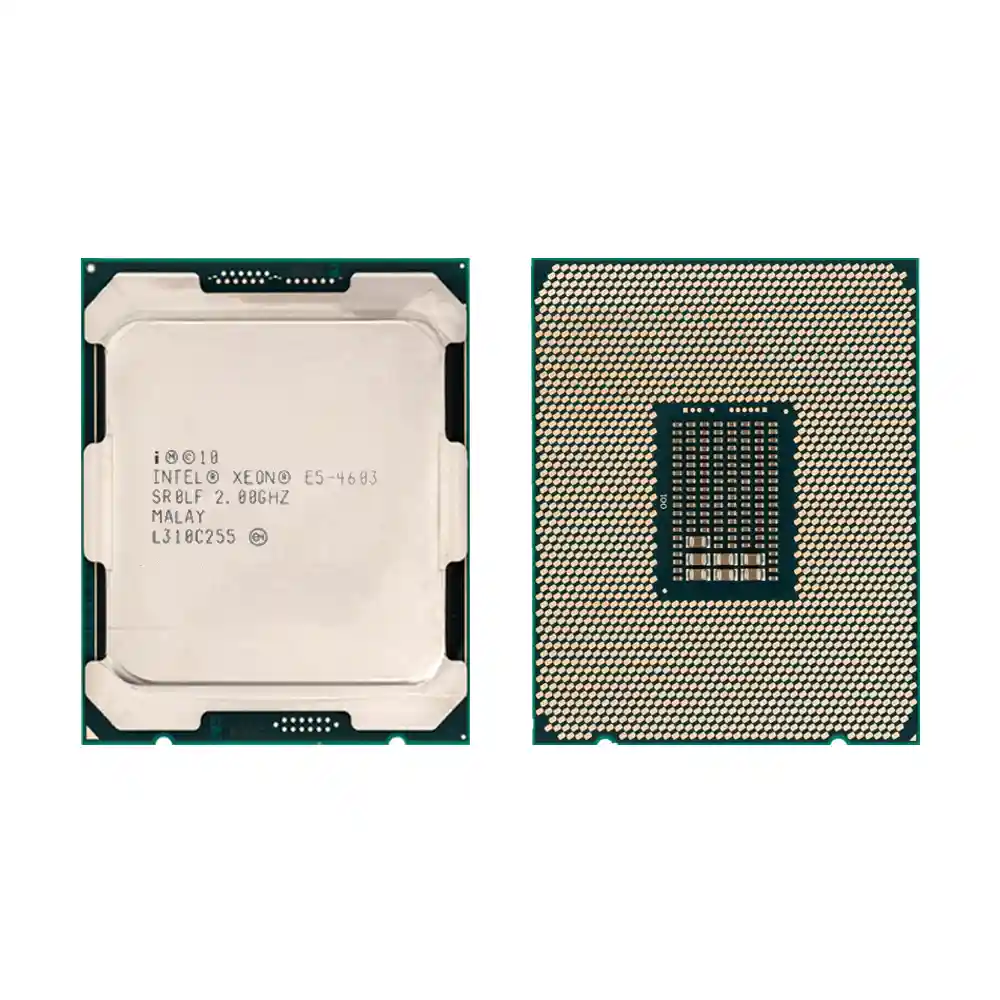 Процессор Intel Xeon E5-4603, вид сверху и снизу