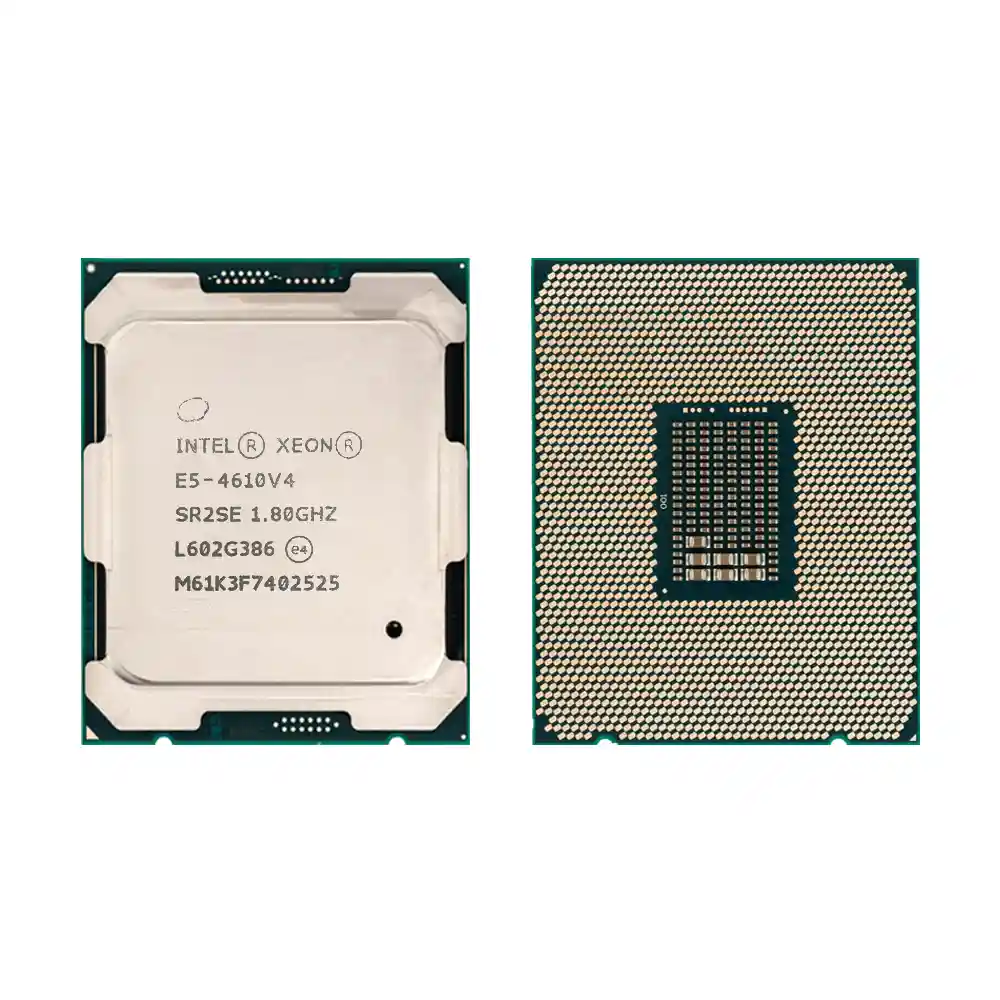 Процессор Intel Xeon E5-4610 v4, вид сверху и снизу