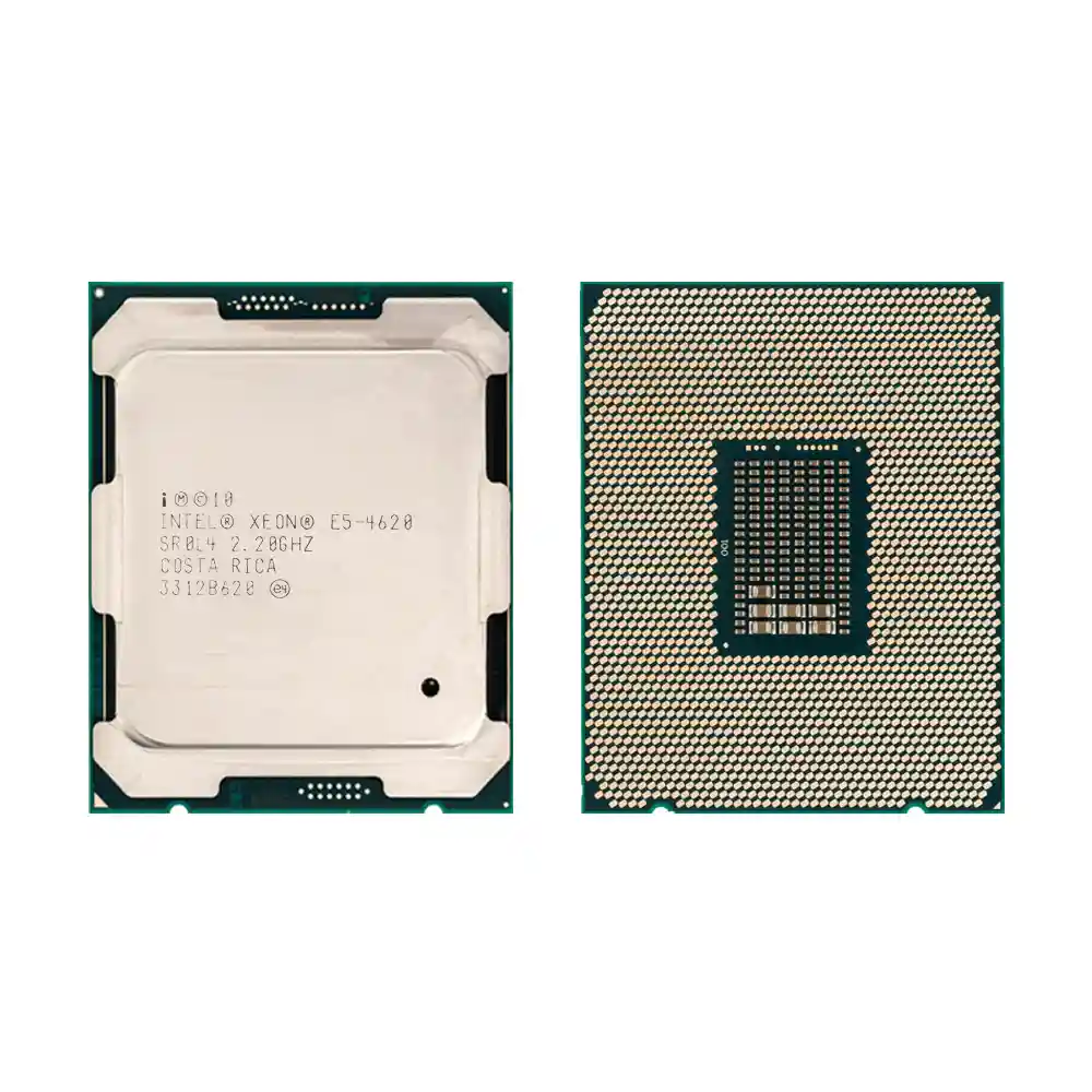 Процессор Intel Xeon E5-4620, вид сверху и снизу