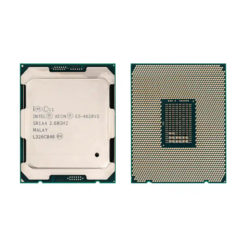Процессор Intel Xeon E5-4620 v2, вид сверху и снизу Процессор Intel Xeon E5-4620 v2, вид сверху и снизу
