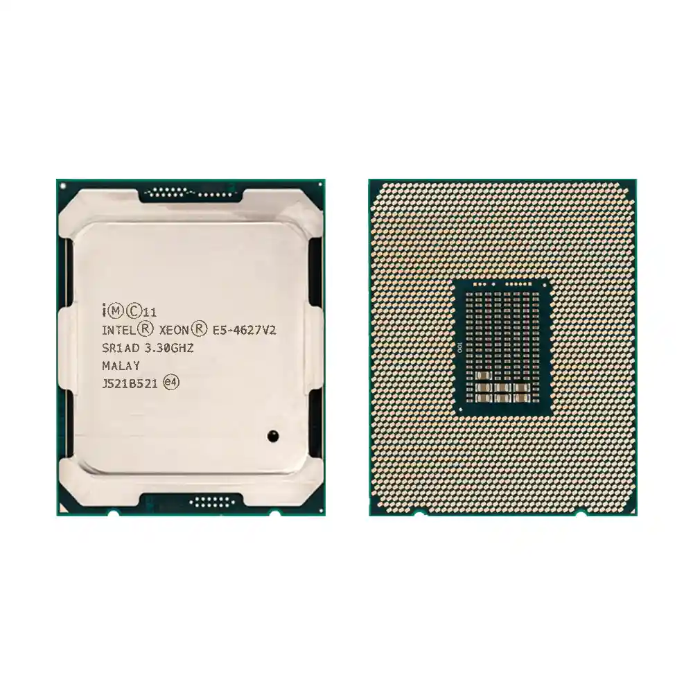 Процессор Intel Xeon E5-4627 v2, вид сверху и снизу Процессор Intel Xeon E5-4627 v2, вид сверху и снизу