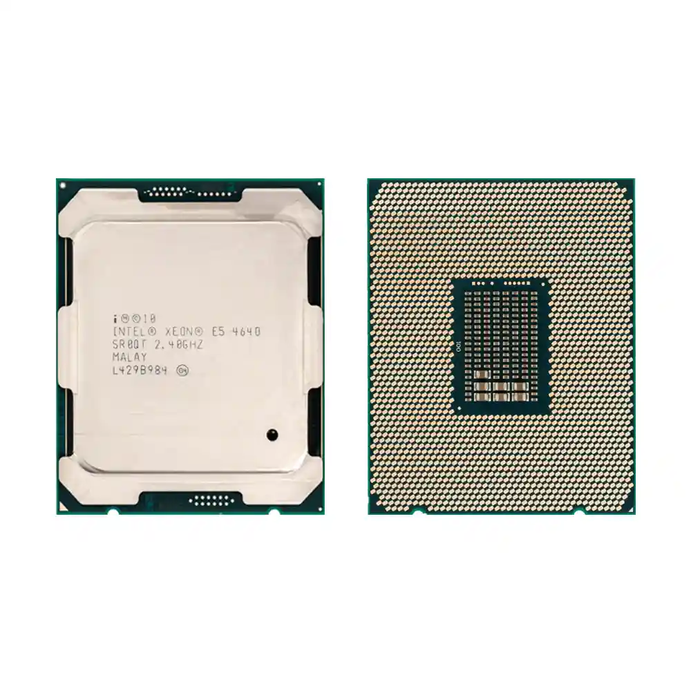 Процессор Intel Xeon E5-4640, вид сверху и снизу