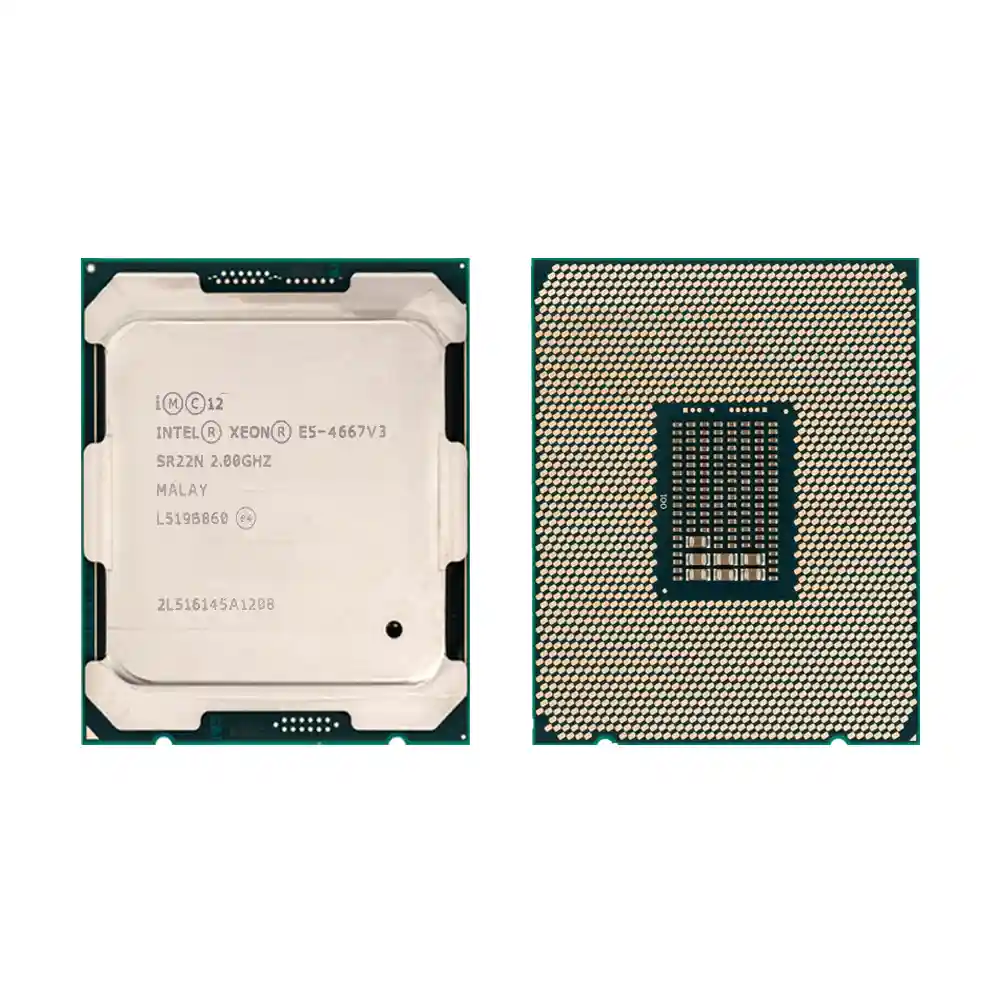 Процессор Intel Xeon E5-4667 v3, вид сверху и снизу Процессор Intel Xeon E5-4667 v3, вид сверху и снизу