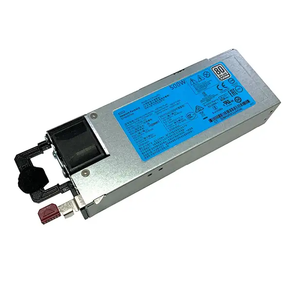 720478-B21 HPE 500W Flex Slot Platinum Power Supply: вид сбоку