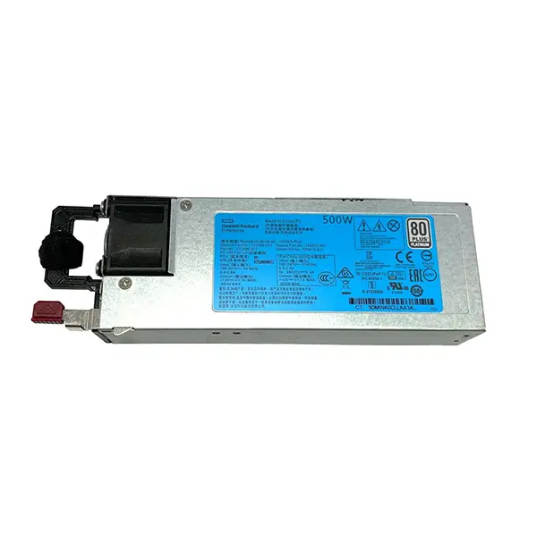 720478-B21 HPE 500W Flex Slot Platinum Power Supply: вид сверху