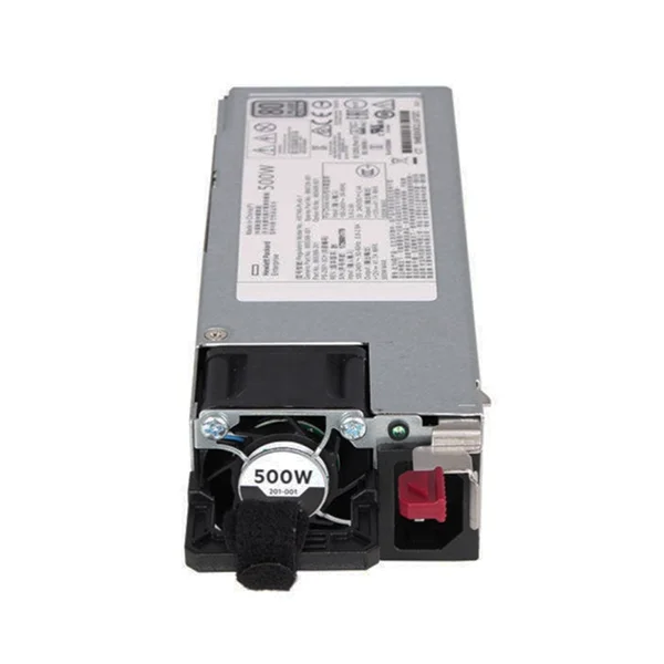 865408-B21 HPE 500W Flex Slot Platinum Power Supply: вид спереди 865408-B21 HPE 500W Flex Slot Platinum Power Supply: вид спереди