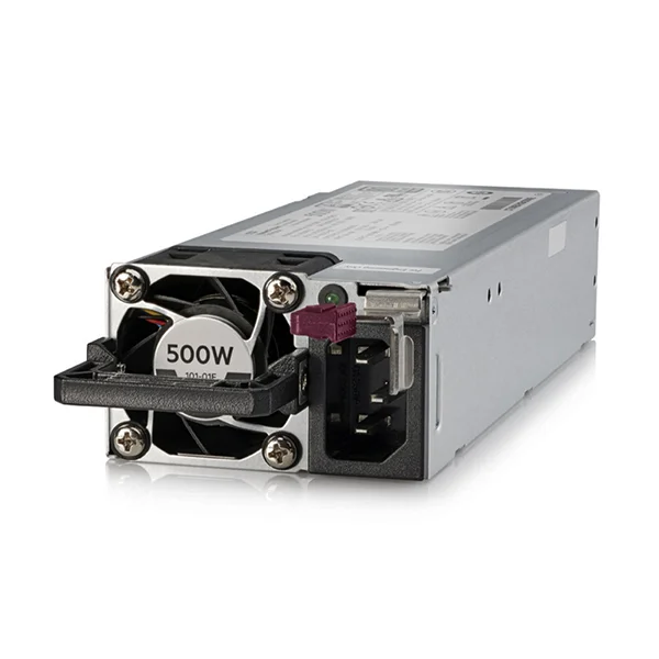 865408-B21 HPE 500W Flex Slot Platinum Power Supply: вид спереди 865408-B21 HPE 500W Flex Slot Platinum Power Supply: вид спереди