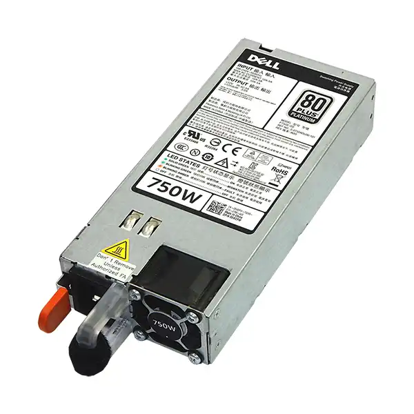 5NF18 Dell Hot Swap 750W Platinum G12: вид сбоку