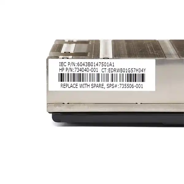 Радиатор 735506-001 HPE DL360p G8 V2 Screw Down: вид сбоку Радиатор 735506-001 HPE DL360p G8 V2 Screw Down: вид сбоку