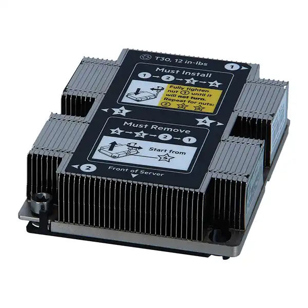Радиатор 872452-001 HPE DL360 G10 / DL380 G10 / DL560 G10 / DL580 G10 Standard LP Screw Down: вид спереди