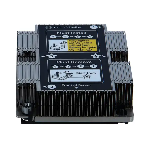 Радиатор 872452-001 HPE DL360 G10 / DL380 G10 / DL560 G10 / DL580 G10 Standard LP Screw Down: вид сверху