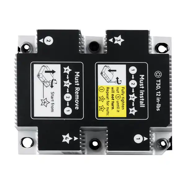 Радиатор 879468-001 HPE ML350 G10 Standard Screw Down: вид сверху