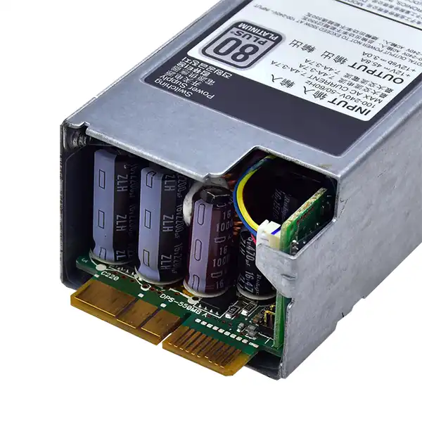 M95X4 Dell Hot Swap 550W Platinum G12: вид сзади M95X4 Dell Hot Swap 550W Platinum G12: вид сзади