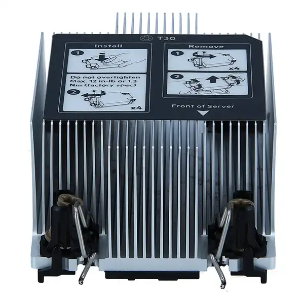 Радиатор P37034-B21 HPE DL380 G10+ (Gen10 Plus) Standard Screw Down: вид спереди