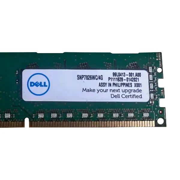 Серверная оперативная память SNP7826WC/4G Dell 4GB Single Rank RDIMM PC3-14900R DDR3-1866 Серверная оперативная память SNP7826WC/4G Dell 4GB Single Rank RDIMM PC3-14900R DDR3-1866