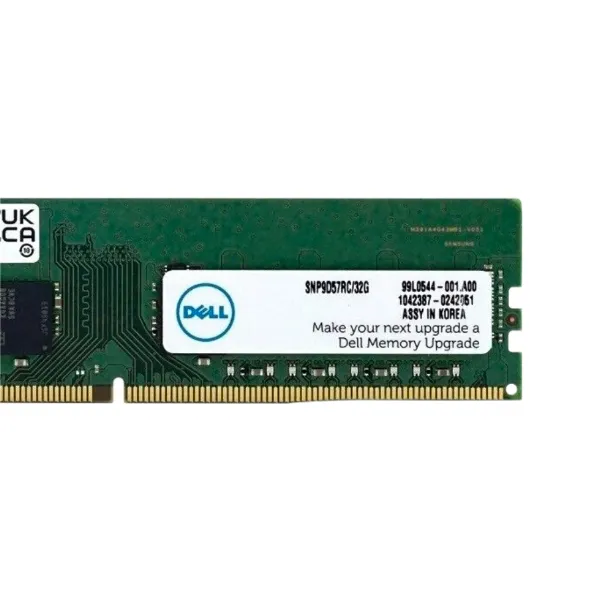 Серверная оперативная память SNP9D57RC/32G Dell 32GB Dual Rank UDIMM PC4-25600E DDR4-3200 Серверная оперативная память SNP9D57RC/32G Dell 32GB Dual Rank UDIMM PC4-25600E DDR4-3200