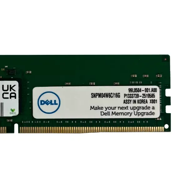 Серверная оперативная память SNPM04W6C/16G Dell 16GB Dual Rank RDIMM PC4-25600R DDR4-3200 Серверная оперативная память SNPM04W6C/16G Dell 16GB Dual Rank RDIMM PC4-25600R DDR4-3200
