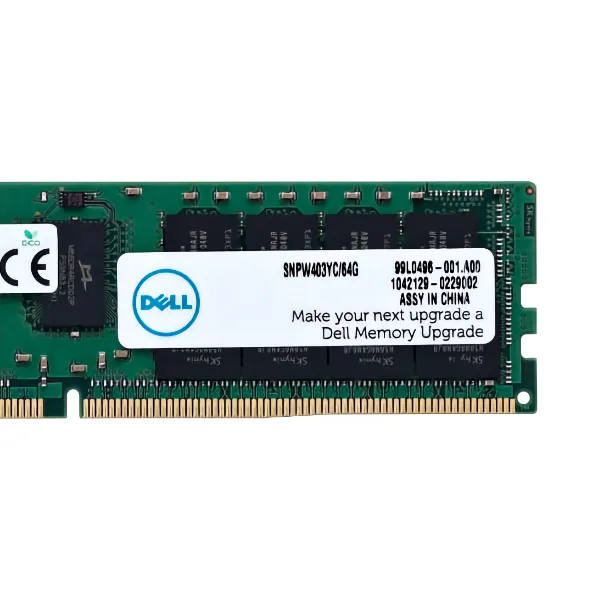Серверная оперативная память SNPW403YC/64G Dell 64GB Dual Rank RDIMM PC4-23466U-R DDR4-2933 Серверная оперативная память SNPW403YC/64G Dell 64GB Dual Rank RDIMM PC4-23466U-R DDR4-2933