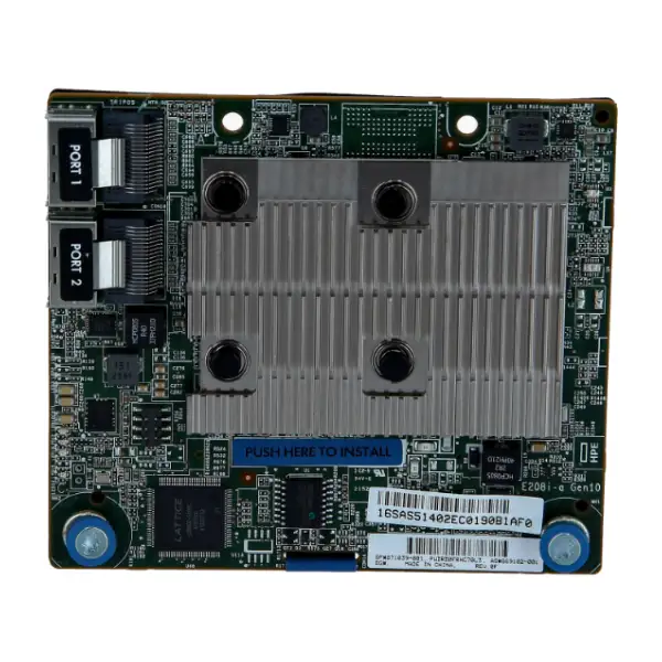 869079-B21 HPE Smart Array E208i-a SR Gen10 LH: вид сверху